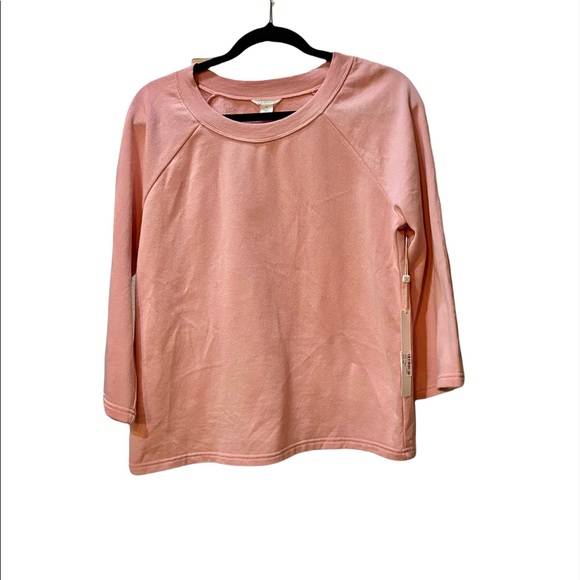 Caslon Scoop Neck Sweatshirt In Pink Bride XS Extra Small NEW NWT Reg $49 - Picture 3 of 3